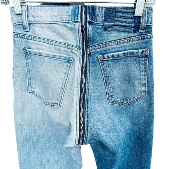 Revice Ying Yang Tokyo Wash Crops Full Zip 2 Toned Jeans Size 25 Women's - Picture 10 of 15